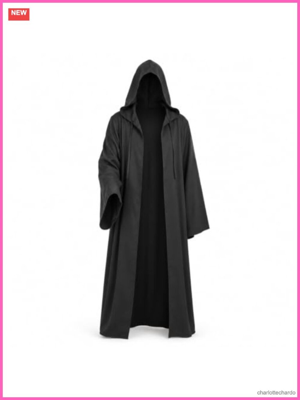 Hooded Cloak Robe Cape Men Women Cosplay Halloween Costume S-XXL